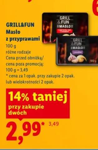Masło z czosnkiem Grill & Fun +1 wariant