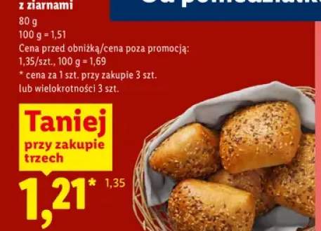 Bułka z ziarnami