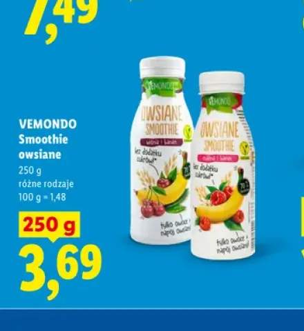 Smoothie owsiane Vemondo wiśnia i banan +1 wariant