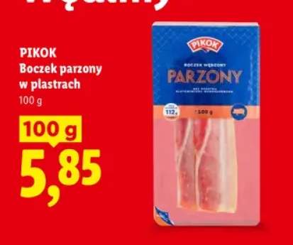 Boczek parzony w plastrach Pikok