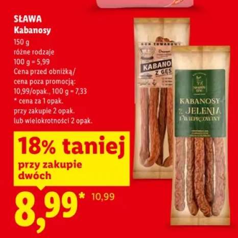 Kabanosy z gęsi Sława +2 warianty