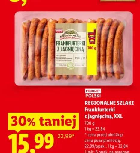 Frankfurterki z jagnięciną Regionalne Szlaki XXL