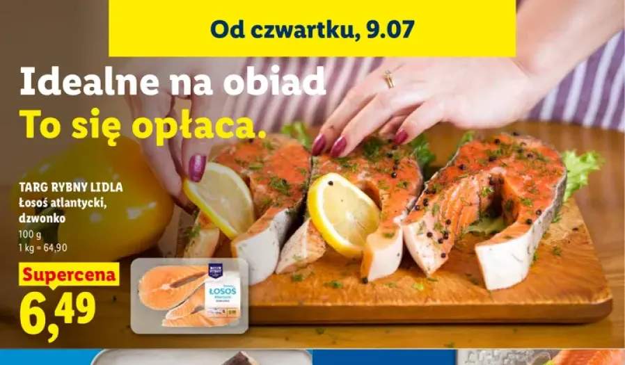 Łosoś atlantycki dzwonko Targ Rybny Lidla