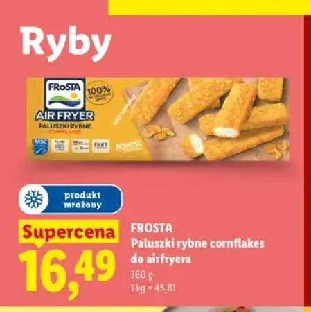 Paluszki rybne cornflakes do airfryera Frosta