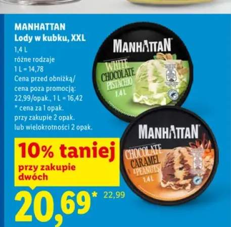 Lody White Chocolate Pistachio Manhattan XXL +1 wariant