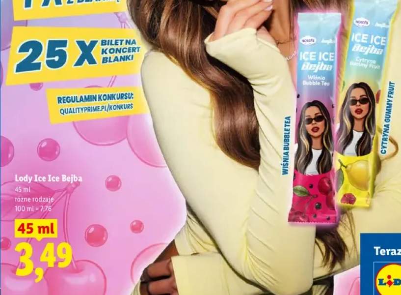 Lody Nordis Ice Ice Bejba Wiśnia Bubble Tea +1 wariant