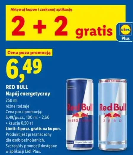 Napój energetyczny Red Bull +1 wariant