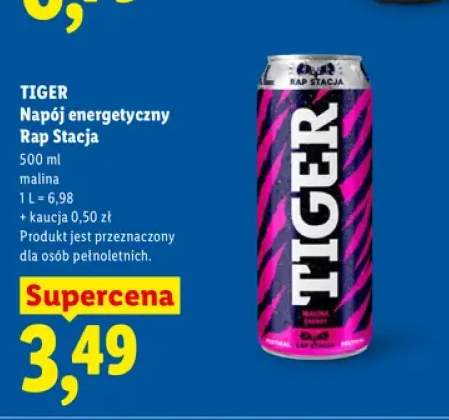 Napój energetyczny Tiger Rap Stacja malina