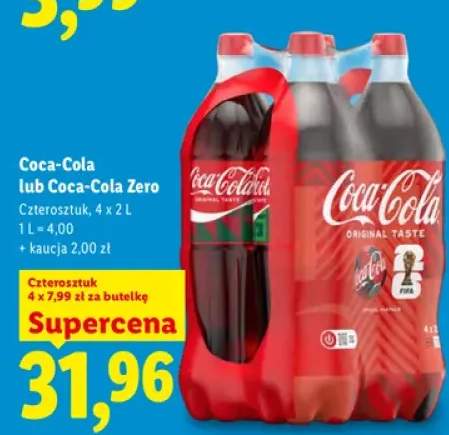 Napój gazowany Coca-Cola 4-pak 2 l +1 wariant