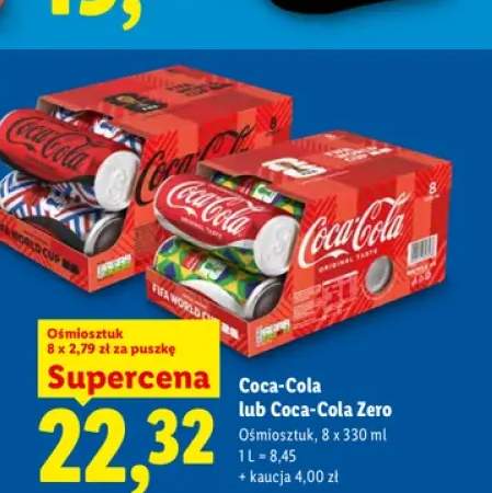 Napój gazowany Coca-Cola 8-pak 330 ml +1 wariant