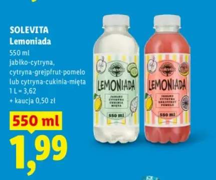 Lemoniada Solevita cytryna-grejpfrut-pomelo +2 warianty