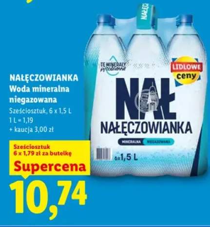 Woda mineralna niegazowana Nałęczowianka 6-pak