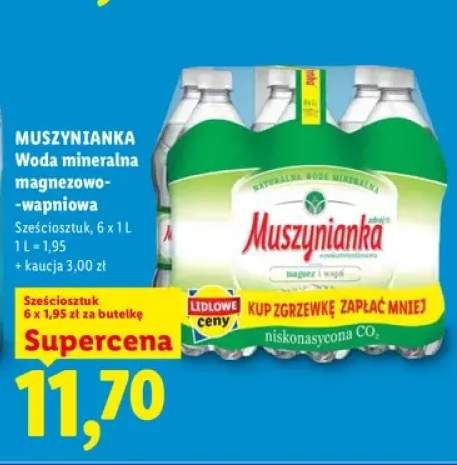 Woda mineralna magnezowo-wapniowa Muszynianka 6-pak