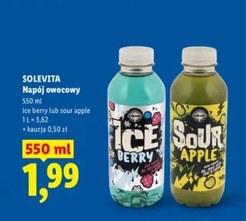 Napój owocowy Solevita ice berry +1 wariant