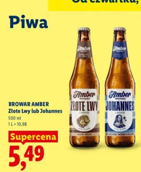 Piwo Browar Amber Złote Lwy +1 wariant