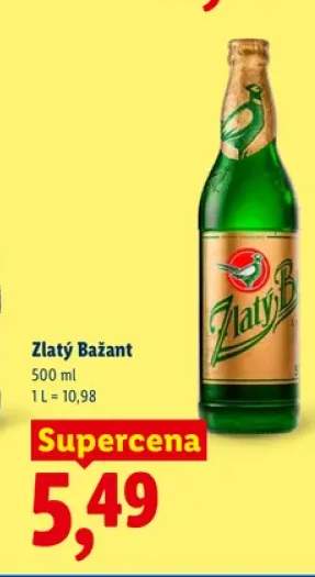 Piwo Zlatý Bažant