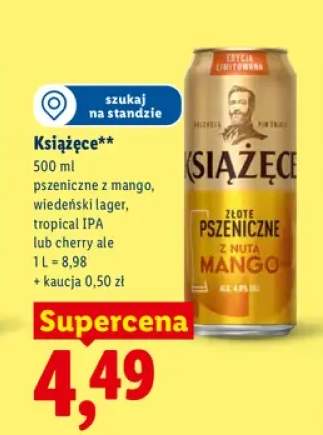 Piwo Książęce pszeniczne z mango +3 warianty
