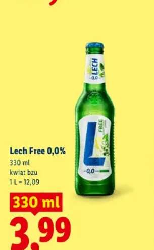 Piwo bezalkoholowe Lech Free kwiat bzu