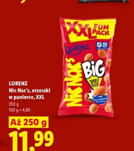 Orzeszki w panierce Nic Nac's XXL Lorenz