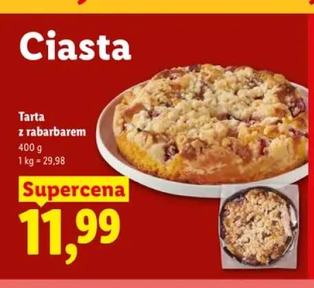 Tarta z rabarbarem