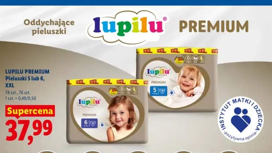 Pieluszki Lupilu Premium 5 XXL +1 wariant