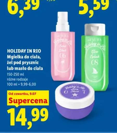 Mgiełka do ciała all'AURA Holiday in Rio Sweet Blush +2 warianty