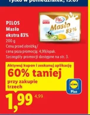 Masło ekstra 83% Pilos