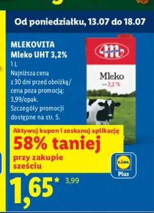 Mleko UHT 3,2% Mlekovita