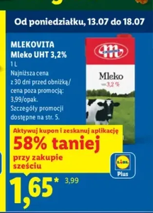 Mleko UHT 3,2% Mlekovita