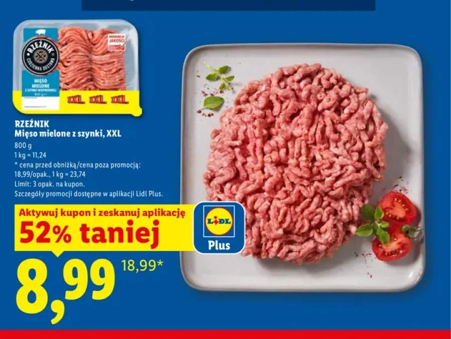 Mięso mielone z szynki Rzeźnik XXL