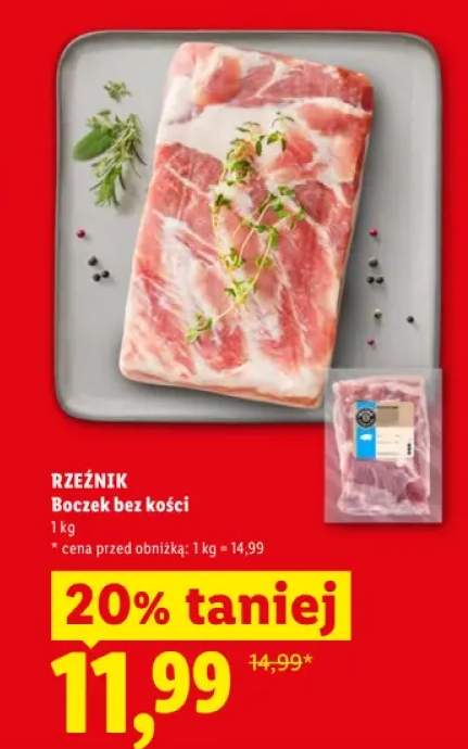 Boczek bez kości Rzeźnik