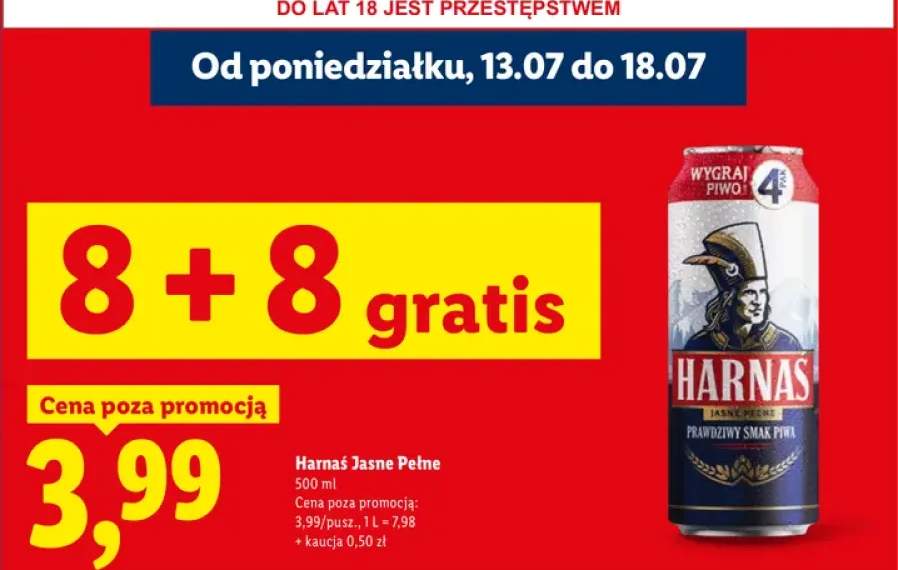 Piwo Harnaś Jasne Pełne