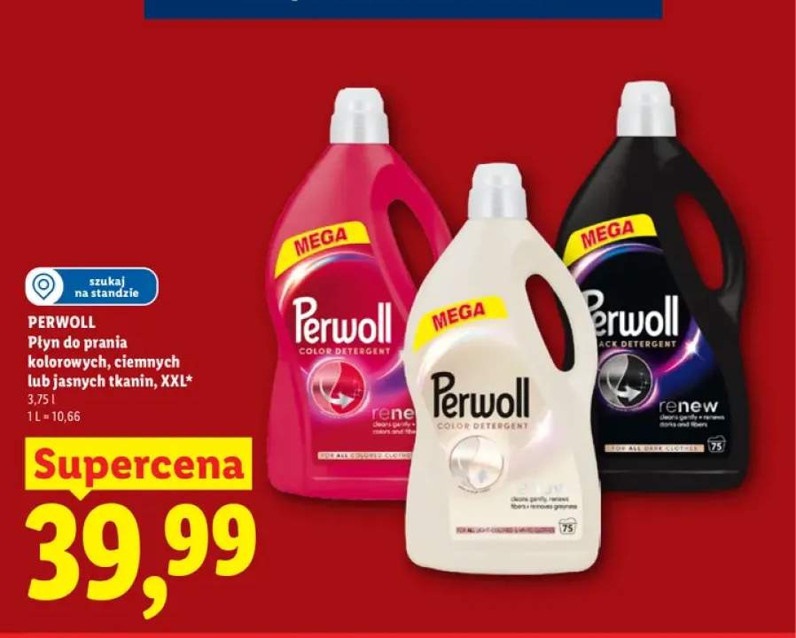 Płyn do prania ciemnych tkanin Perwoll XXL +1 wariant