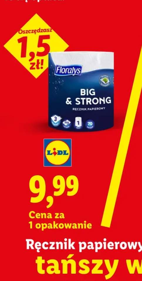 Ręcznik papierowy 3-warstwowy Floralys Big & Strong