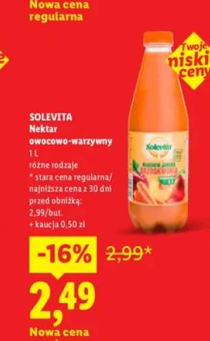 Nektar owocowo-warzywny Solevita