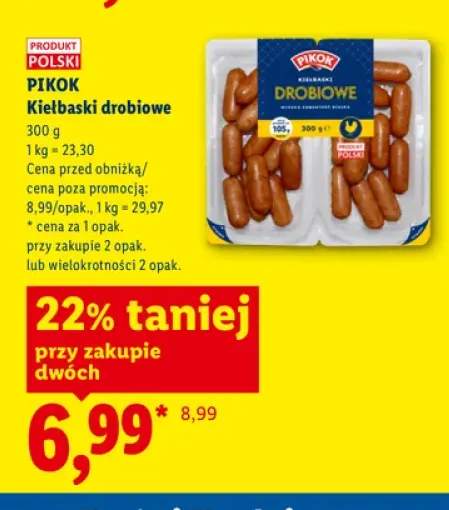 Kiełbaski drobiowe Pikok