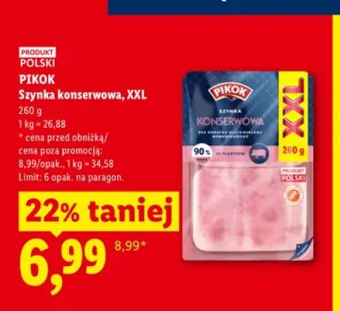 Szynka konserwowa Pikok XXL