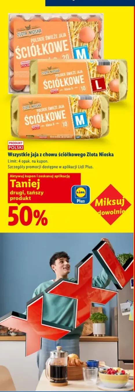 Jaja z chowu ściółkowego Złota Nioska +2 warianty