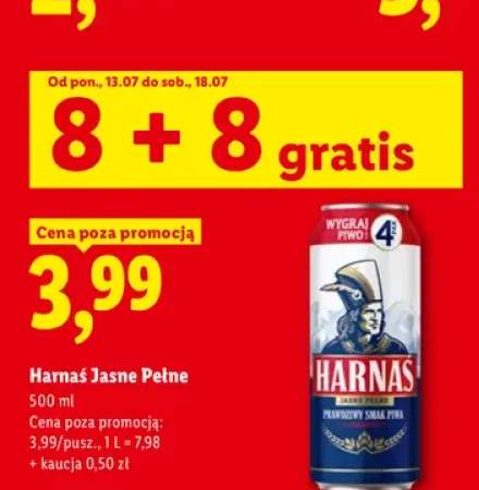 Piwo Harnaś Jasne Pełne 16-pak