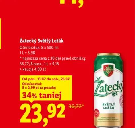Piwo Žatecký Světlý Ležák 8-pak