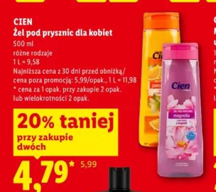 Żel pod prysznic dla kobiet Cien magnolia +1 wariant