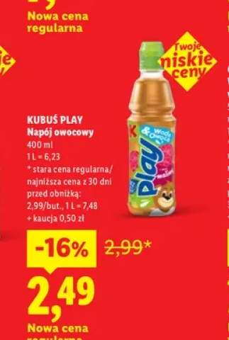Napój owocowy Kubuś Play