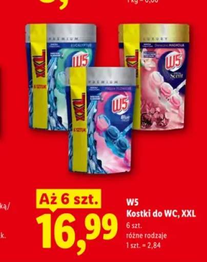 Kostki do WC W5 XXL Eucalyptus +1 wariant