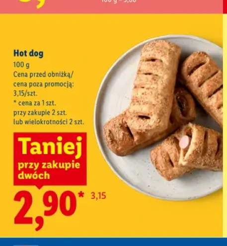Hot dog Piekarnia Lidla