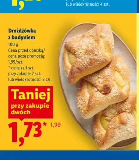 Drożdżówka z budyniem Piekarnia Lidla