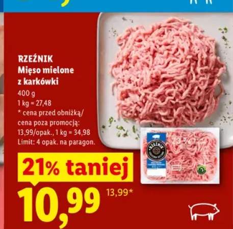 Mięso mielone z karkówki Rzeźnik