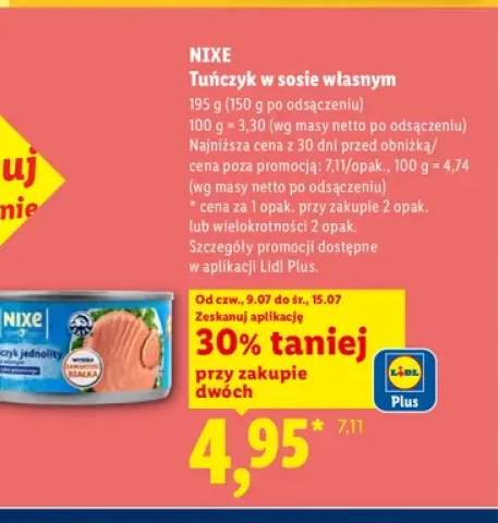 Tuńczyk w sosie własnym Nixe