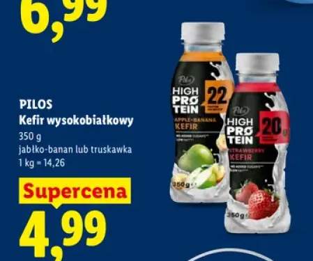 Kefir wysokobiałkowy Pilos High Protein jabłko-banan +1 wariant