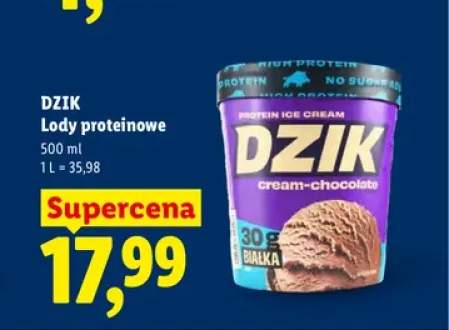 Lody proteinowe Dzik o smaku czekoladowym