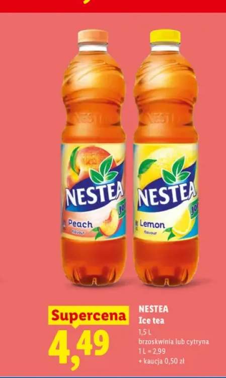 Herbata mrożona Nestea Ice Tea brzoskwinia +1 wariant